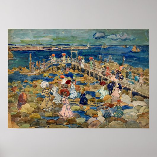 Poster Prendergast - Marée basse Beechmont (Devant)