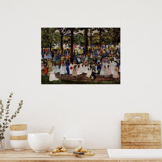 Poster Prendergast - May Day, Central Park (Cuisine)