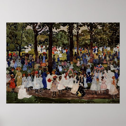 Poster Prendergast - May Day, Central Park (Devant)