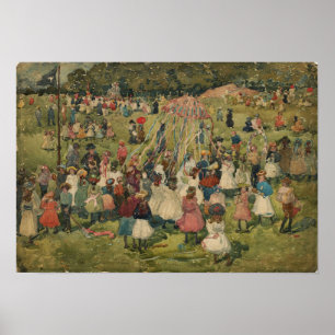 Poster Prendergast - May Day Central Park 1901