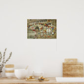 Poster Prendergast - Parapluies Dans La Pluie (Cuisine)