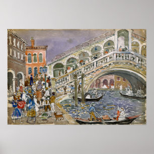Poster Prendergast - Pont Rialto