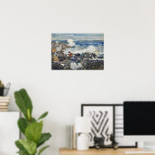 Poster Prendergast - Roches Vagues Et Figures (Bureau à domicile)