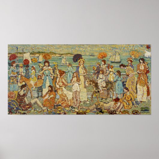 Poster Prendergast - Scène de plage (Devant)
