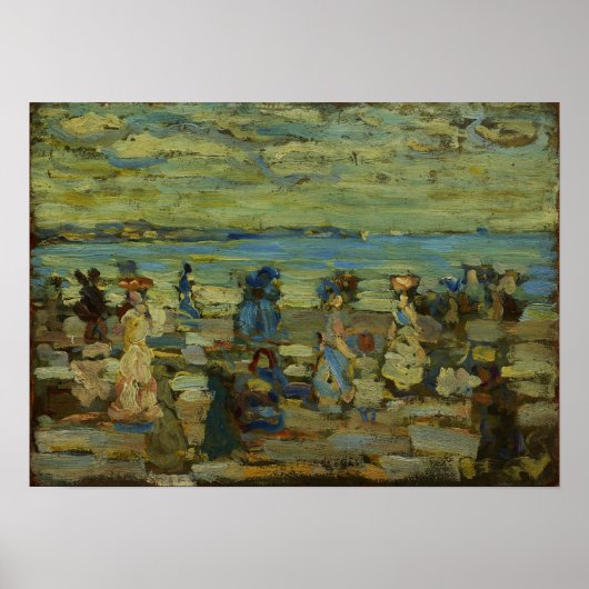 Poster Prendergast - Scène de plage (Devant)