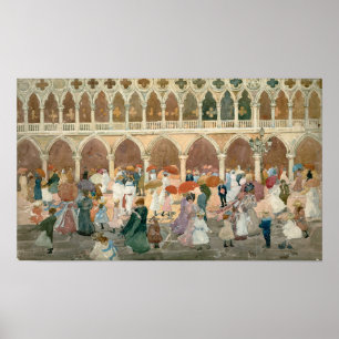 Poster Prendergast - Soleil Sur La Piazzetta