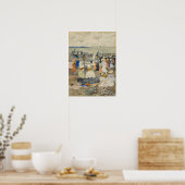 Poster Prendergast - Sur la plage (Cuisine)