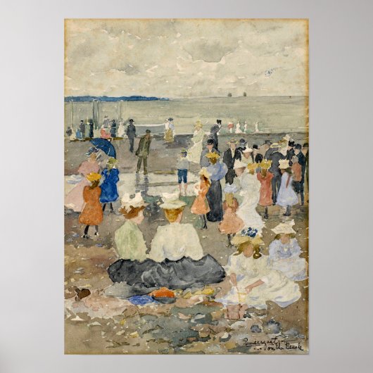 Poster Prendergast - Sur la plage (Devant)