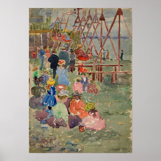 Poster Prendergast - Swings Revere Beach (Devant)