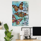 Poster Prendre du temps (Bureau à domicile)