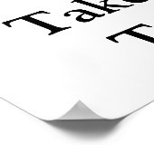 Poster Prendre le temps de lire (Coin)