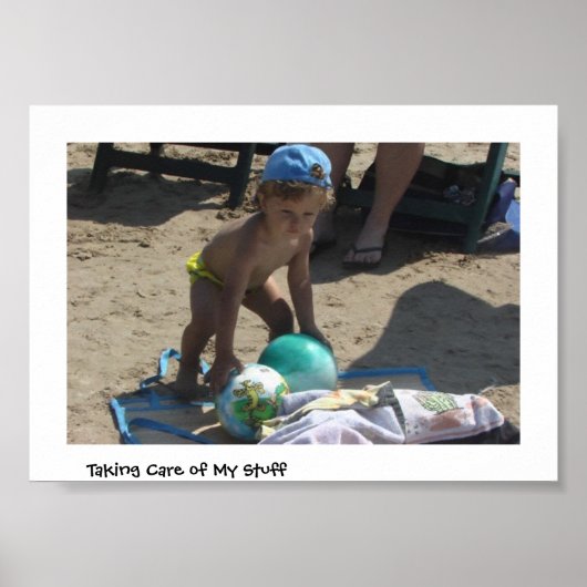 Poster Prendre soin de mes affaires (Devant)