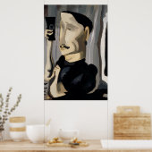 Poster Prendre un selfie, MAn Abstraite (Cuisine)