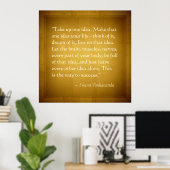 Poster Prendre une idée Swami Vivekananda Citation de suc (Bureau à domicile)