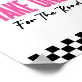 Poster Prenez-En Un Pour La Route Rose Race Voiture Favor (Coin)
