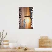 Poster PRENEZ LA DÉMOCRATIE #VoteBlue (Cuisine)