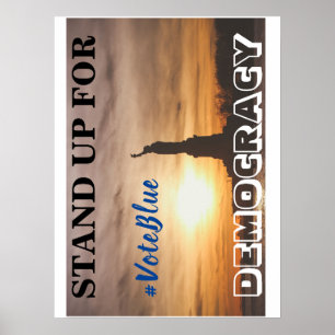 Poster PRENEZ LA DÉMOCRATIE #VoteBlue