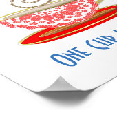 Poster Prenez La Vie Une Coupe De Thé À La Fois (Coin)