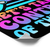 Poster Prenez Le Contrôle Du Test - Amateurs De Jeu Jour  (Coin)