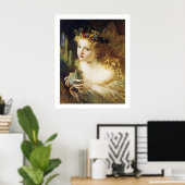 Poster Prenez le juste visage de la femme (Bureau à domicile)