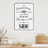 Poster Prenez le panneau mariage du siège (Cuisine)