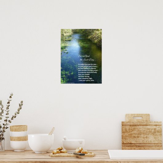 Poster Prenez le temps de vous-même... (Cuisine)