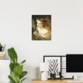 Poster Prenez le visage équitable de la femme, Peinture d (Bureau à domicile)