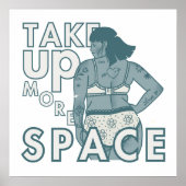 Poster Prenez Plus D'Espace. Auto-amour et acceptation (Devant)