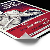 Poster Prenez soin de vos chaussures de sécurité (Coin)