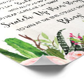 Poster Prenez un Ring Game Fiesta Cactus Fête des mariées (Coin)