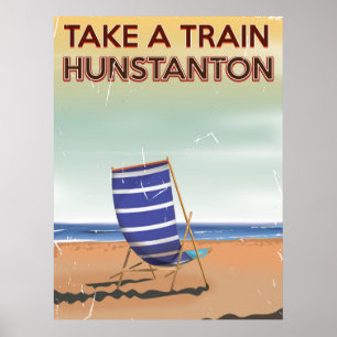 Poster Prenez un train pour l'affiche de voyage vintage h
