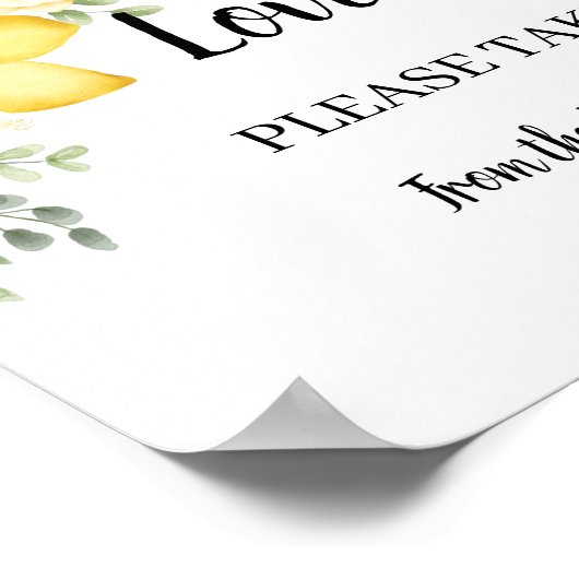 Poster Prenez une Fête des mariées de traiteur Mariages c (Coin)