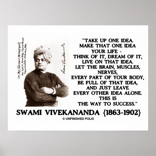 Poster Prenez Une Idée Faites Cette Idée Votre Citation D (Devant)