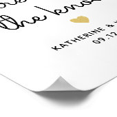 Poster Prenez une photo nous attachons le panneau fiançai (Coin)