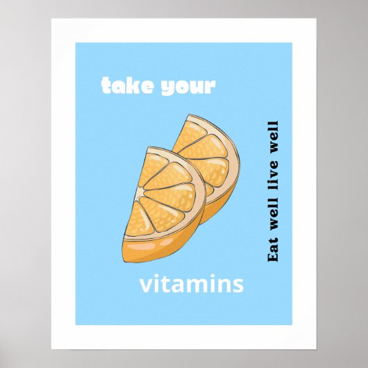 Poster Prenez vos vitamines (Devant)