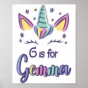 Poster Prénom Gemma D G Est Pour Gemma