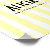 POster prénom riviera jaune (Coin)