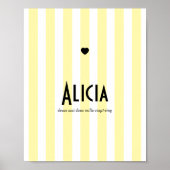 POster prénom riviera jaune (Devant)