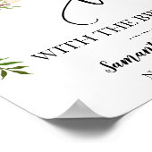 Poster Prenons le thé avec la douche de mariée rose fleur (Coin)