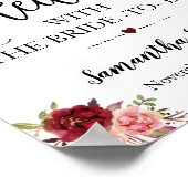 Poster Prenons le thé avec la future mariée marsala maria (Coin)