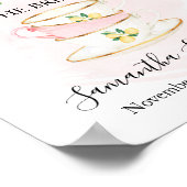 Poster Prenons le thé avec la future mariée Shower Lemons (Coin)