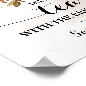 Poster Prenons le thé avec la mariée Fête de mariage d'au (Coin)