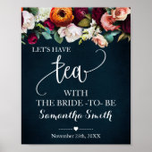 Poster Prenons le Thé avec la Mariée Vin Marine Shower de (Devant)