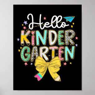 Poster Prépa Bonjour Enseignant de Maternelle Coquette Re