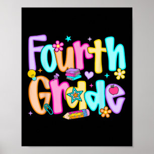 Poster Préparatifs rentrée scolaire quatrième année 4e an