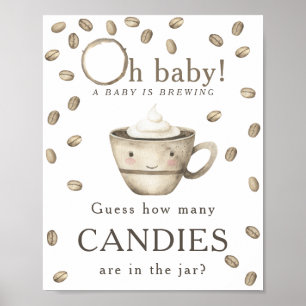 Poster Préparation du café - Combien de bonbons y a-t-il 