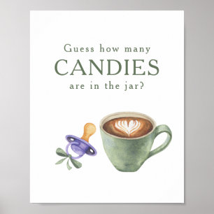 Poster Préparation du café - Combien de bonbons y a-t-il