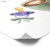 Poster Préparation du café - Combien de grains de café (Coin)