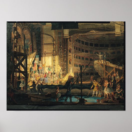 Poster Préparation du paysage dans un théâtre (Devant)