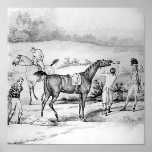 Poster Préparation d'une course (Devant)